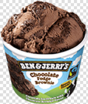 Ben  amp  Jerry S Choc Fudge Brownie 100ml   Brownie Chocolate Ice Cream  HD Png Download