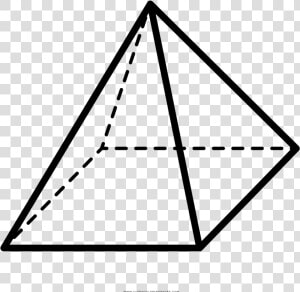 Square Pyramid Geometry Shape Drawing   Transparent Pyramid Geometry  HD Png Download