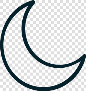 Moon Icon   White Half Moon Shape  HD Png Download