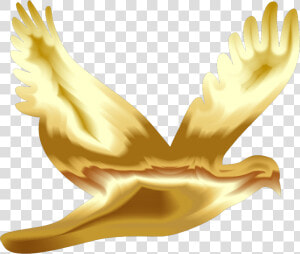Gold Flying Dove Silhouette No Background 800px   Gold Dove Clipart  HD Png Download