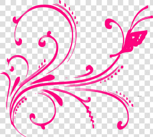 Pink Flourish Png   White Floral Designs Png  Transparent Png