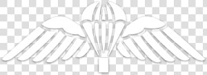 Transparent Black And White Parachute Clipart   Black And White British Wings  HD Png Download