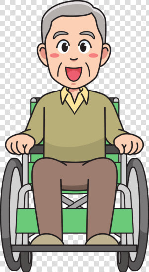 Grandfather Png Free Download   Cartoon Person In A Wheelchair  Transparent Png