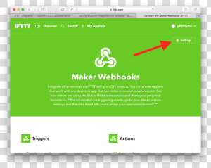 Ifttt Services2   Maker Webhooks  HD Png Download
