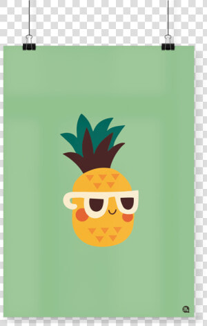 Poster Decorativo Abacaxi De Óculos  Fofys   Cute Pineapple Cartoon Lockscreen  HD Png Download