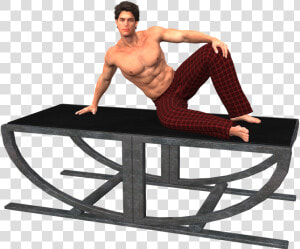 Model  Man  Table  Pose  Relaxed  Isolated  Sexy   Sexy Table Pose  HD Png Download