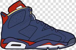 Jumpman Air Jordan Shoe Drawing Sneakers   Jordan Shoes Drawing  HD Png Download