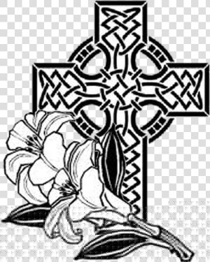 Easter Sunday April   Celtic Cross Clipart Black And White  HD Png Download