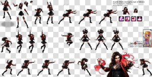 Click To View Full Size   Scarlet Witch Sprite Sheet  HD Png Download