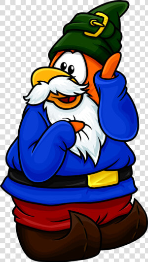 Club Penguin Rewritten Wiki   Gnome Penguin  HD Png Download