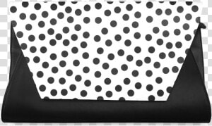Black Polka Dot Design Clutch Bag   Hd Dots Png  Transparent Png
