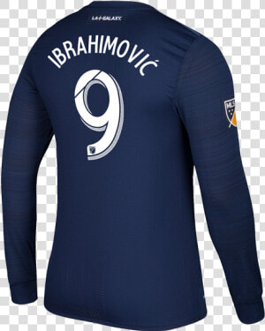 La Galaxy Zlatan Ibrahimović Secondary Authentic Long   Long sleeved T shirt  HD Png Download