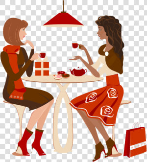 Girl Buying Dress Cartoon  HD Png Download