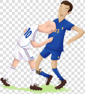 Zidane  France Materazzi  Italie   Kick Up A Soccer Ball  HD Png Download