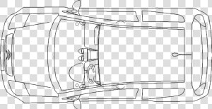 Technical Drawing   Car Drawing Top Png  Transparent Png