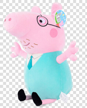 Peppa Pig Peppa Pig George Dinosaur Stuffed Animal   Peppa Pig Knuffel Papa  HD Png Download