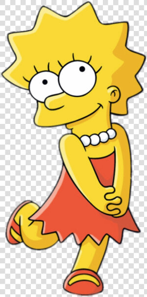 Cute Lisa Simpson   Lisa Simpson Transparent Background  HD Png Download