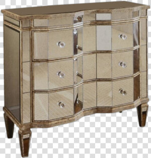 Hooker Mirrored Chest   Fancy Chest Of Drawers  HD Png Download