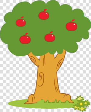 Cartoon Tree With Apples  HD Png Download