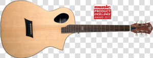Acoustic Guitar With Strat Neck  HD Png Download