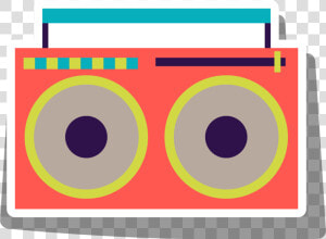 Clipart Royalty Free Stock Clip Art Cartoon Red Radio   Clipart Of Tape Recorder  HD Png Download