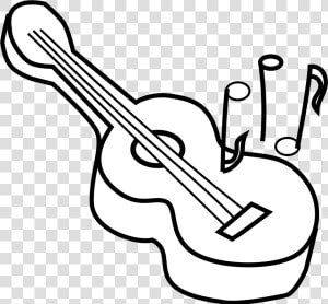 Guitar Black And White Guitar Clip Art Black And White   Ukulele Clipart Black And White  HD Png Download