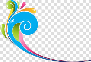 Transparent Decorative Swirls Clipart   Swirl Color Vector Png  Png Download