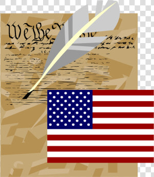 Government Clipart Constitution   Usa Flag  HD Png Download
