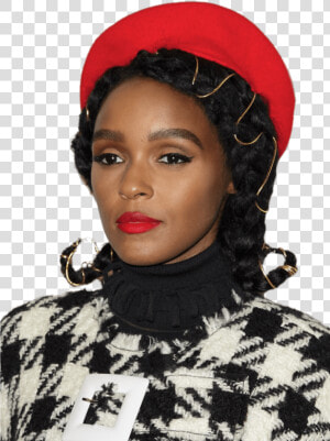 Janelle Monáe Wearing Red Beret   Janelle Monae Rock And Roll Hall Of Fame  HD Png Download