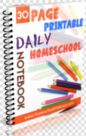 Free Printable Homeschool Daily Notebook Homeschool   Writing  HD Png Download