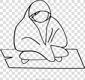 Homeless Person Coloring Page   Line Art  HD Png Download