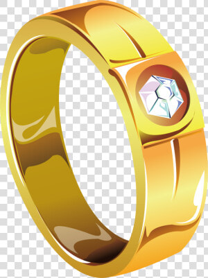 Ring Diamond Clip Art   Anillo De Oro Animado  HD Png Download