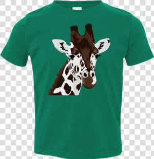 Giraffe Cartoon Printed Toddler Jersey T shirt   Versace Mickey Mouse T Shirt  HD Png Download