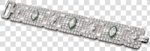 Art Deco Diamond And Emerald Bracelet   Bling bling  HD Png Download