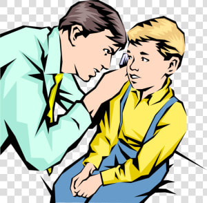 Vector Illustration Of Doctor With Young Patient Uses   Love  HD Png Download