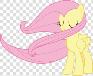 Fluttershy Wings Folded  HD Png Download