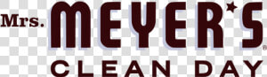 Mrs Meyers Clean Day Logo  HD Png Download