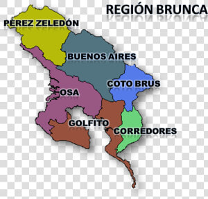 Mapa Region Brunca3   Bolivarian University Of Chile  HD Png Download