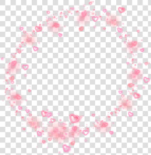  neon  hearts  halo  angel  portal  crown  emoji  effect   Circle  HD Png Download