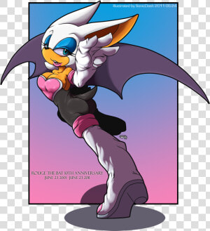 Illustrated By Sonicdash 2011 06 24 Rouge The Bat Ioth   Cartoon  HD Png Download