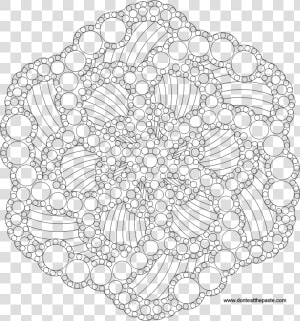 Q Tip Painting Mandalas Template  HD Png Download