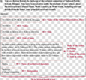 Format Of Note Writing  HD Png Download