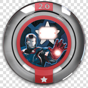 Marvel Team Up Iron Patriot   Disney Infinity 2 0 Power Disk  HD Png Download