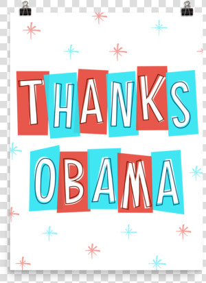Posters Thanks Obama 4 Mockup Transparent   Png Download  Png Download