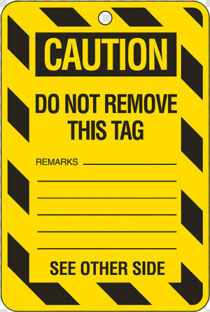Brady Lockout Tag Large Economy   Out Of Order Tag  HD Png Download