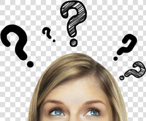 Woman With Questions   รูป คน กำลัง คิด Png  Transparent Png