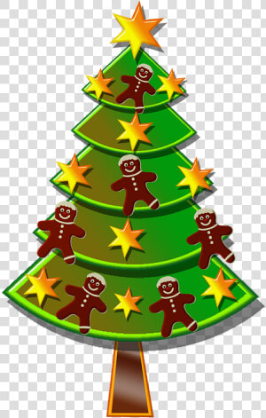 Christmas Tree  Stars  Gingerbread  Christmas  Perníček   Stromeček Png  Transparent Png