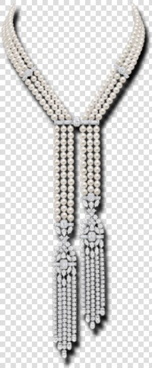 Diamond  Pearl  Necklace  Fancy Combo  Draperie  Platinum   Pendant  HD Png Download