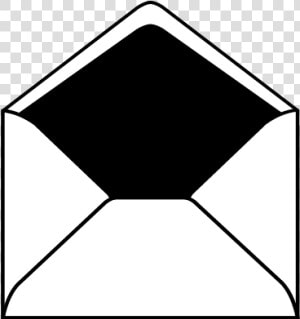 Morepic 1   White Envelope Black Border  HD Png Download