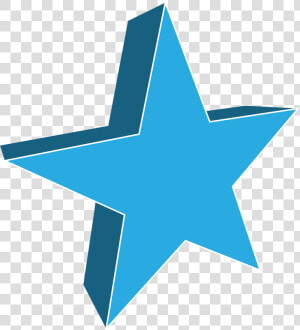 Blue star symmetry   2 D Star  HD Png Download
